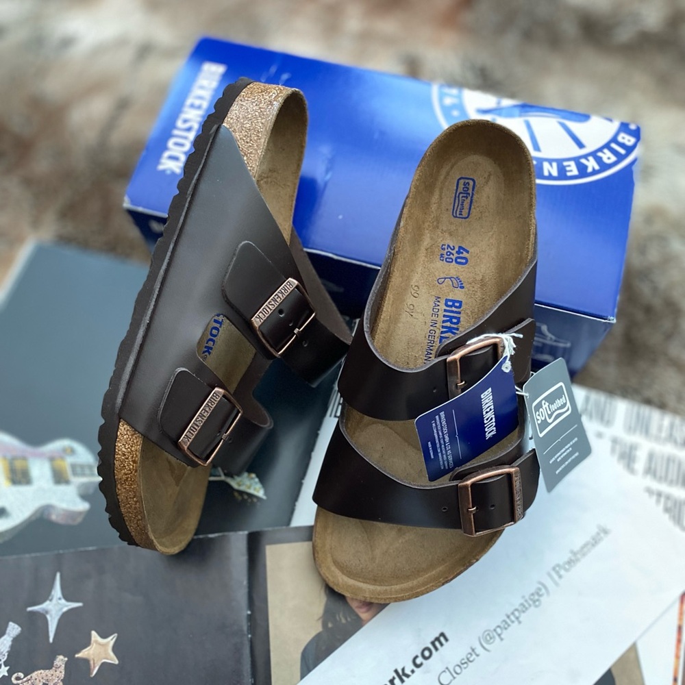Birkenstock Arizona Leather Amalfi Soft Footbed Sandals